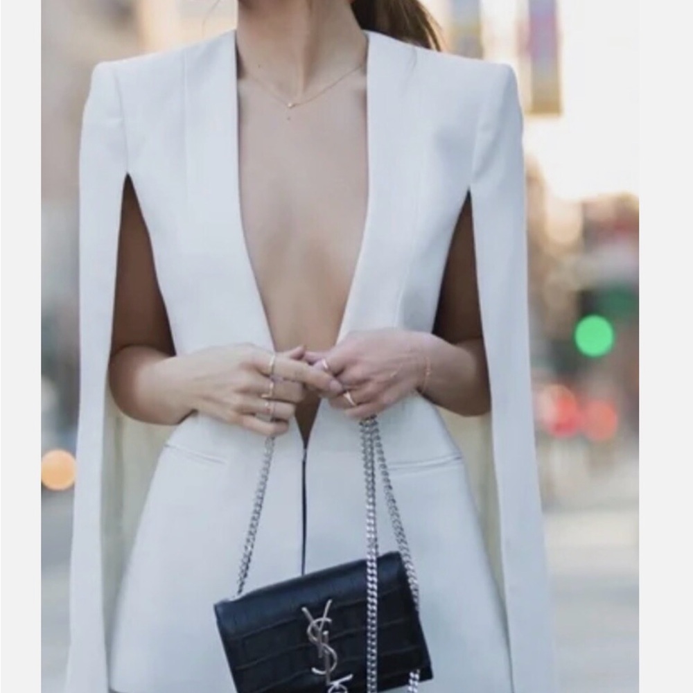 BCBGMaxAzria Classic White Blazer